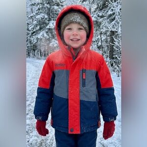 OshKosh B'gosh Vibrant orange and navy blue Jacket